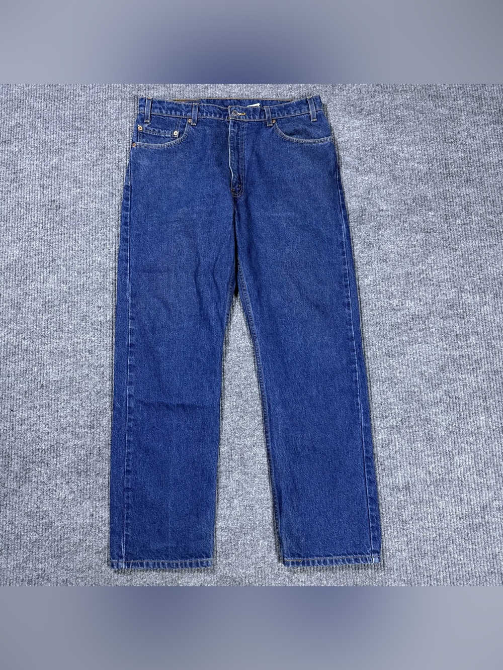 Vintage Levis 505 Jeans Mens 36x30 Blue Regular Fit Straight Leg Dark Wash 90s